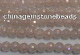 CRQ511 15.5 inches 6mm faceted round AB-color rose quartz beads