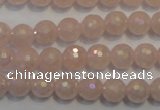 CRQ512 15.5 inches 8mm faceted round AB-color rose quartz beads