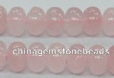 CRQ55 15.5 inches 10*16mm rondelle natural rose quartz beads