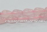 CRQ61 15.5 inches 8*10mm teardrop natural rose quartz beads wholesale