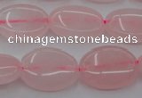 CRQ610 15.5 inches 12*16mm oval rose quartz beads wholesale