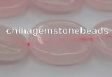 CRQ613 15.5 inches 18*25mm oval rose quartz beads wholesale