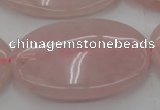 CRQ616 15.5 inches 25*35mm oval rose quartz beads wholesale