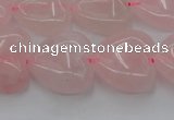 CRQ633 15.5 inches 20*20mm heart rose quartz beads wholesale