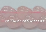 CRQ65 15.5 inches 16*19mm teardrop natural rose quartz beads wholesale