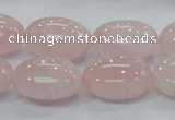 CRQ67 15.5 inches 15*20mm egg-shaped natural rose quartz beads