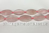 CRQ759 15.5 inches 25*40mm oval rose quartz beads