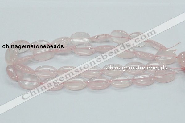 CRQ78 15.5 inches 13*25mm oval natural rose quartz beads wholesale