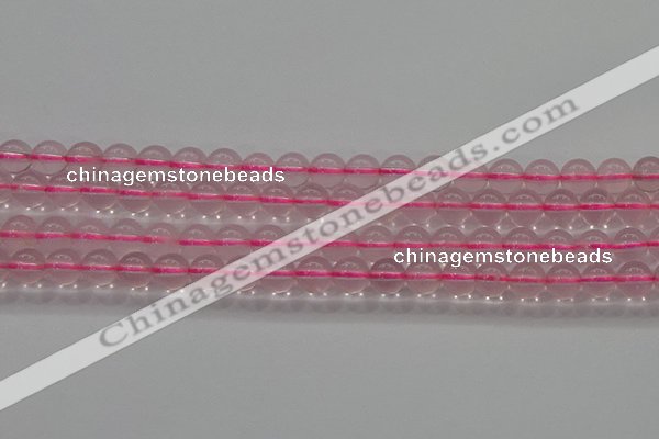 CRQ855 15.5 inches 6mm round natural rose quartz gemstone beads