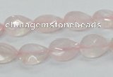 CRQ86 15.5 inches 10*14mm faceted teardrop natural rose quartz beads