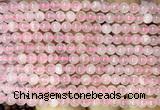 CRQ916 15 inches 4mm round Madagascar rose quartz beads wholesale