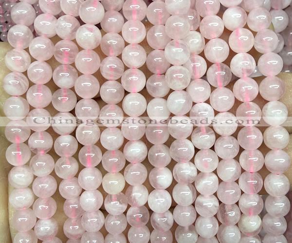 CRQ917 15 inches 6mm round Madagascar rose quartz beads wholesale