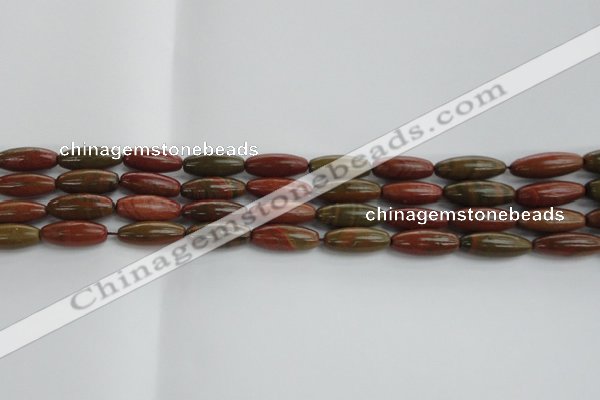 CRS100 15.5 inches 8*20mm rice rainbow jasper stone beads