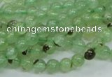 CRU100 15.5 inches 6mm round green rutilated quartz beads wholesale