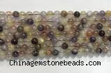 CRU1030 15.5 inches 6mm round mixed rutilated quartz beads wholesale