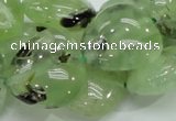 CRU109 15.5 inches 23*23mm heart green rutilated quartz beads