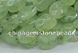 CRU118 15.5 inches 10*12mm faceted freeform green rutilated quartz beads