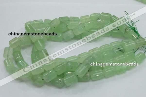 CRU134 15.5 inches 12*17mm column green rutilated quartz beads