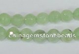 CRU202 15.5 inches 10mm faceted round green rutilated quartz beads