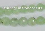 CRU204 15.5 inches 14mm faceted round green rutilated quartz beads