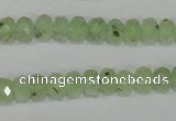 CRU206 15.5 inches 5*8mm faceted rondelle green rutilated quartz beads