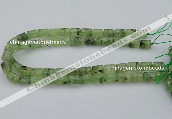 CRU226 15.5 inches 10*14mm triangle green rutilated quartz beads