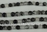 CRU301 15.5 inches 5mm round black rutilated quartz beads