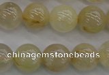 CRU583 15.5 inches 10mm round golden rutilated quartz beads