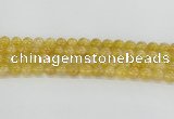 CRU660 15.5 inches 8mm round golden rutilated quartz beads