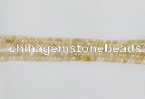 CRU665 15.5 inches 3mm faceted round golden rutilated quartz beads