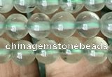 CRU811 15.5 inches 6mm round green rutilated quartz beads