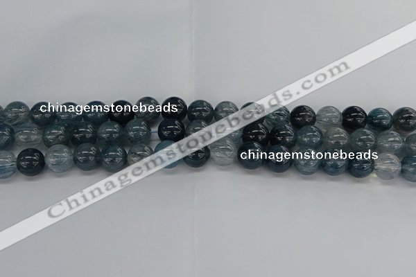 CRU861 15.5 inches 10mm round blue rutilated quartz beads