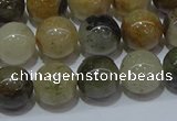 CRU903 15.5 inches 10mm round green rutilated quartz beads wholesale