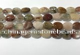 CRU921 15.5 inches 10*14mm oval mixed rutilated quartz beads wholesale