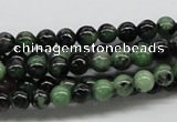 CRZ01 15.5 inches 6mm round ruby zoisite gemstone beads Wholesale