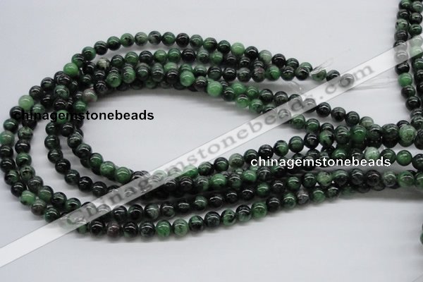 CRZ02 15.5 inches 8mm round ruby zoisite gemstone beads Wholesale