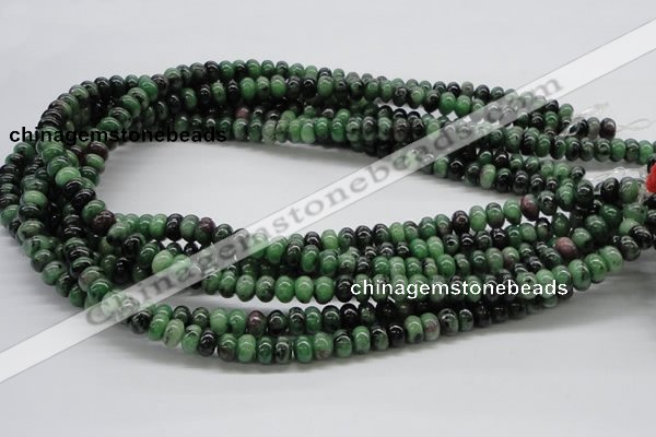 CRZ06 15.5 inches 5*8mm rondelle ruby zoisite gemstone beads Wholesale