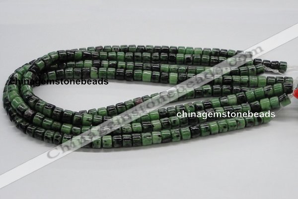 CRZ08 15.5 inches 8*6mm column ruby zoisite gemstone beads Wholesale