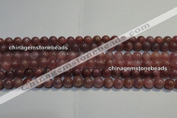 CRZ1000 15.5 inches 6mm - 6.5mm round A- grade natural ruby beads