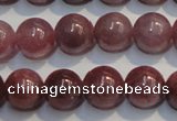 CRZ1002 15.5 inches 6mm - 6.5mm round A grade natural ruby beads