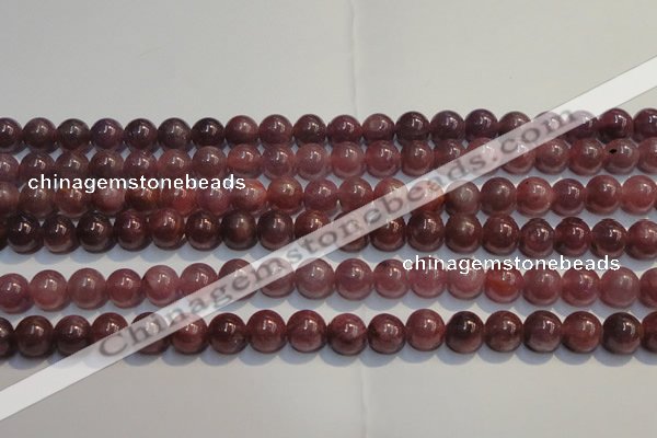 CRZ1002 15.5 inches 6mm - 6.5mm round A grade natural ruby beads