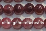 CRZ1005 15.5 inches 6mm - 6.5mm round A+ grade natural ruby beads