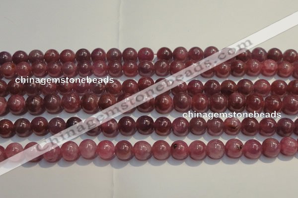 CRZ1005 15.5 inches 6mm - 6.5mm round A+ grade natural ruby beads