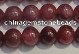 CRZ1008 15.5 inches 6mm - 6.5mm round AA grade natural ruby beads