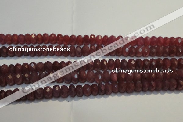 CRZ1021 15.5 inches 3*5mm faceted rondelle A+ grade ruby beads