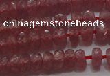 CRZ1101 15.5 inches 3*5mm faceted rondelle AAA+ grade ruby beads