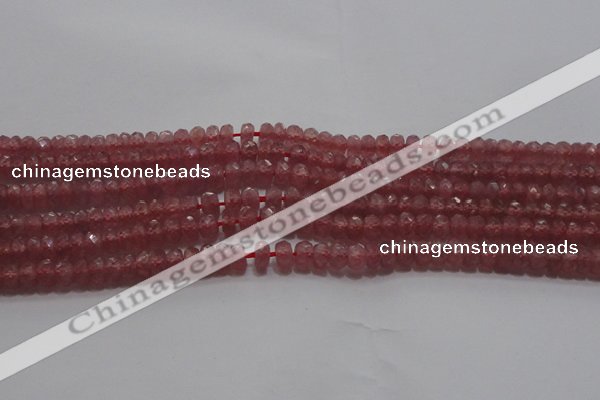 CRZ1101 15.5 inches 3*5mm faceted rondelle AAA+ grade ruby beads