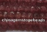 CRZ1102 15.5 inches 4*6mm faceted rondelle AAA+ grade ruby beads