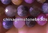 CRZ1131 15.5 inches 6mm faceted round ruby sapphire beads