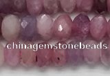 CRZ1151 15.5 inches 3.5*5.5mm faceted rondelle natural ruby beads